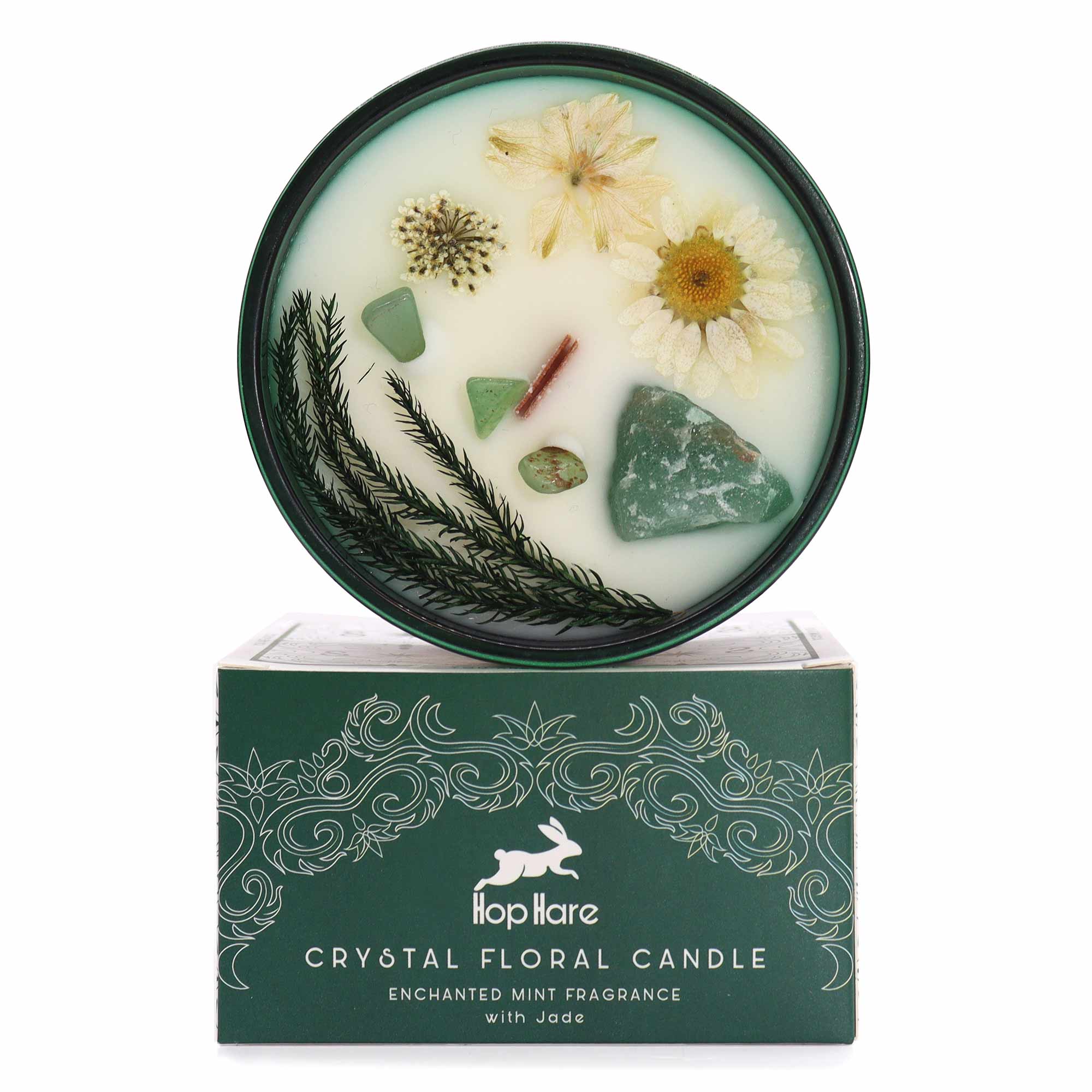 Werkbubbel Crystal Candle – Jade & Mint