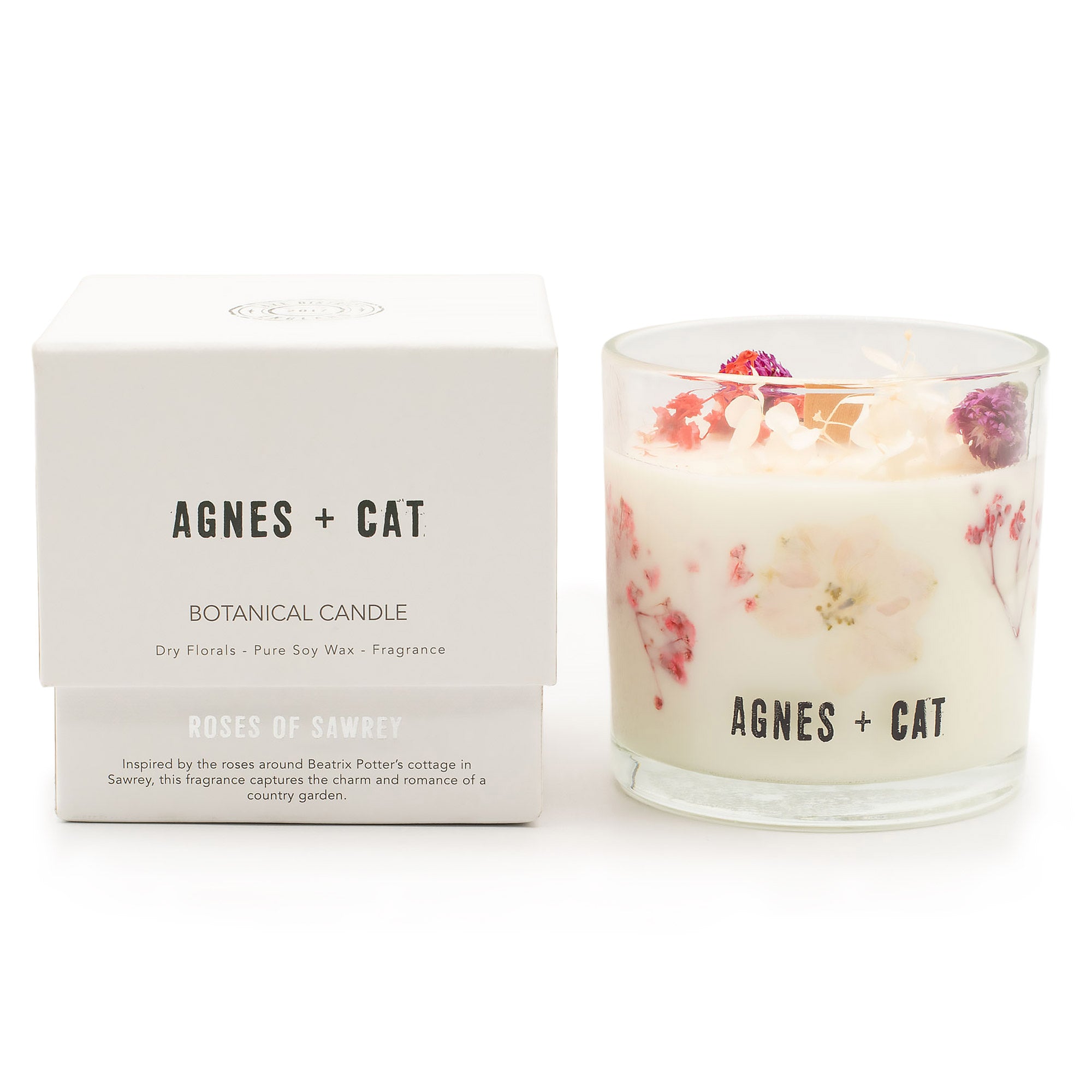 Agnes & Cat Botanische Sojakaars – Roses of Sawrey