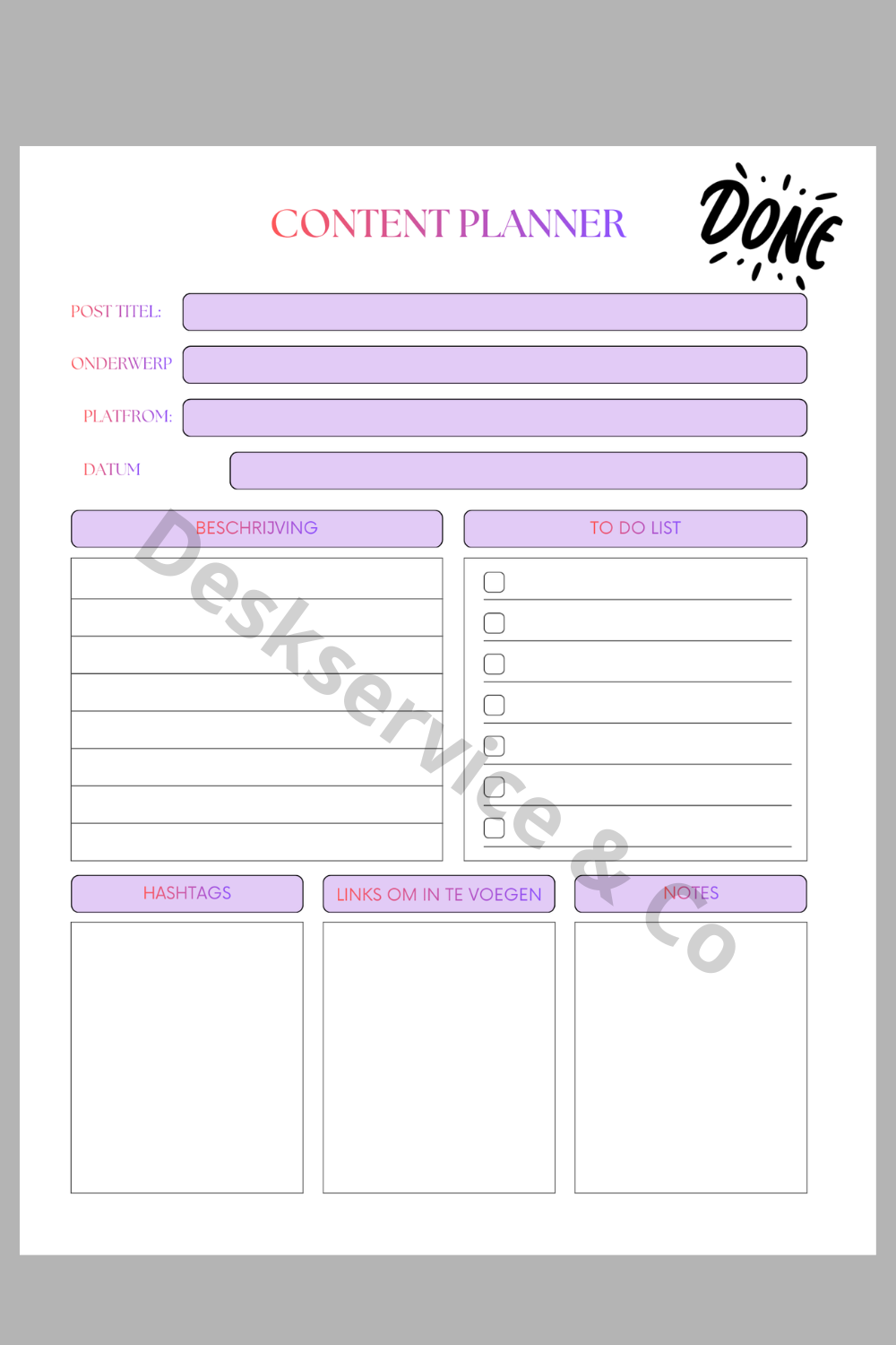 Focus & Flow | De Ultieme Small Business Planner (Digitaal)