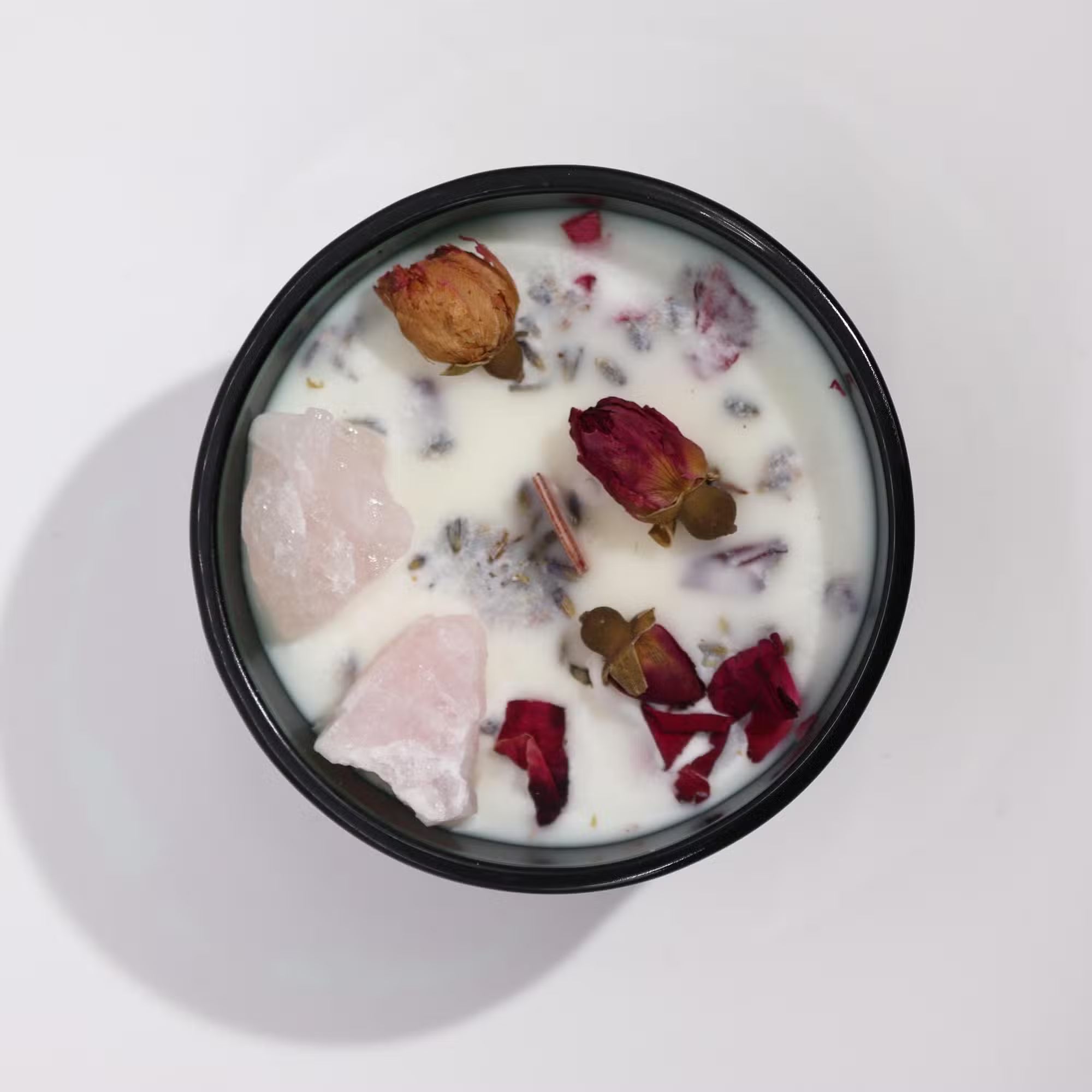 Werkbubbel Crystal Candle – Rose Quartz