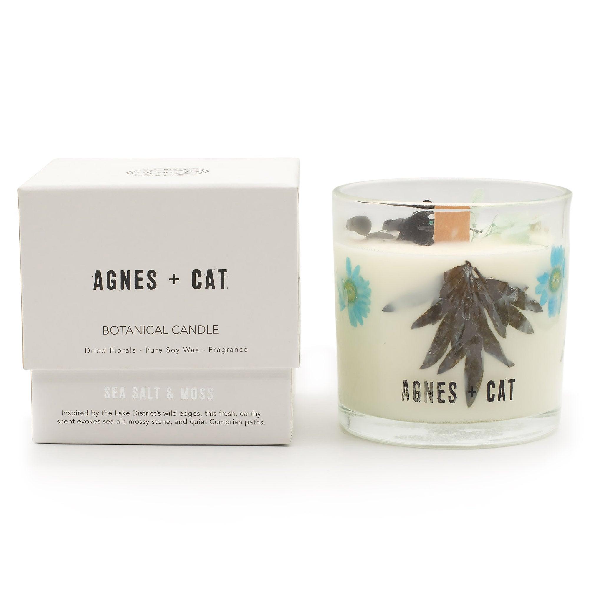 Agnes & Cat Botanische Sojakaars – Sea Salt & Moss