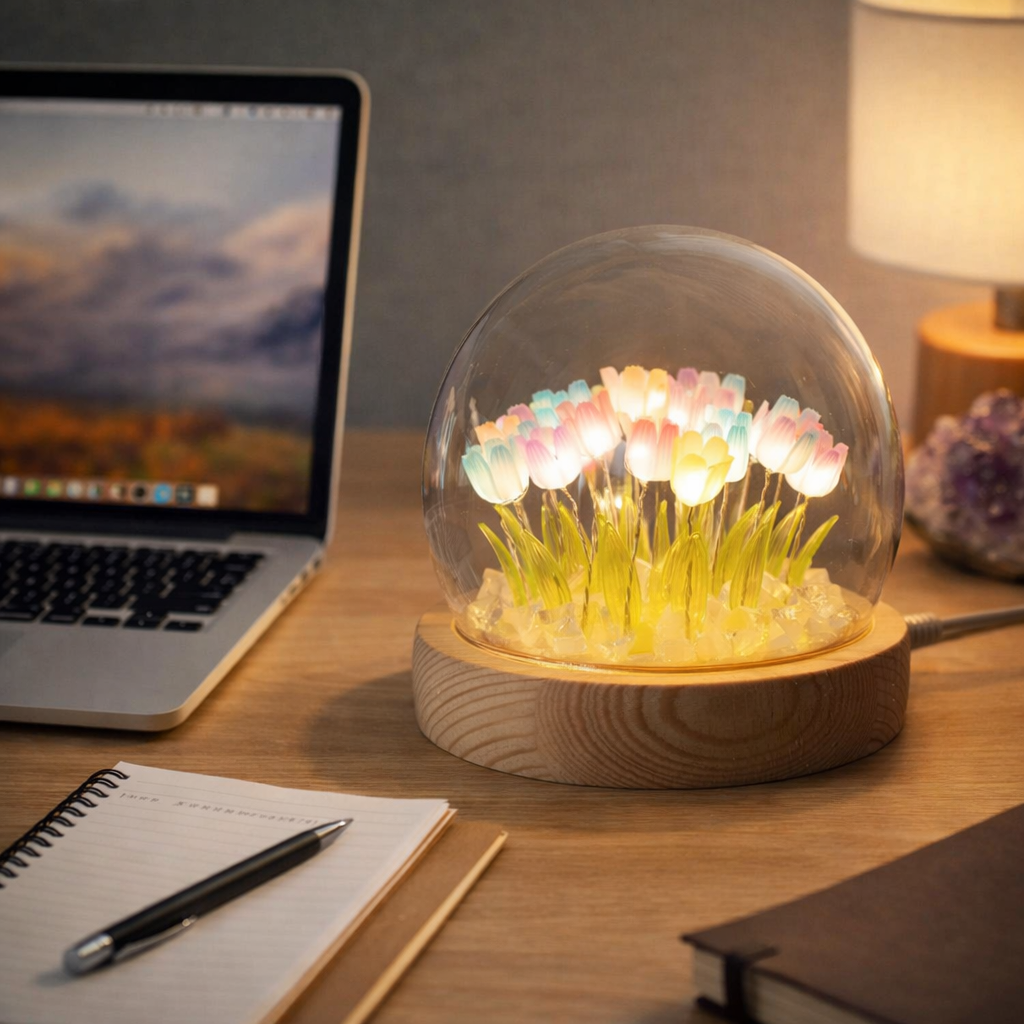 Tulpen LED Lamp – Sfeerlamp voor Bureau of Werkplek