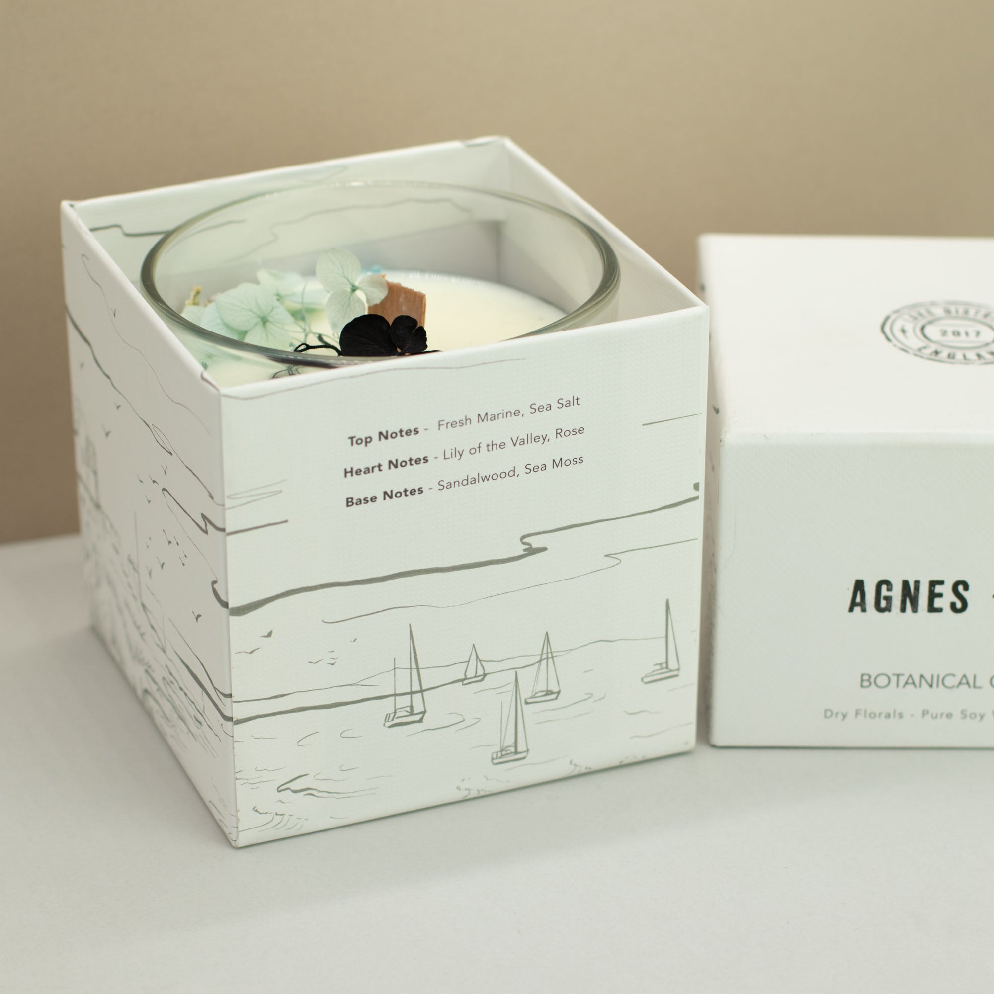 Agnes & Cat Botanische Sojakaars – Sea Salt & Moss